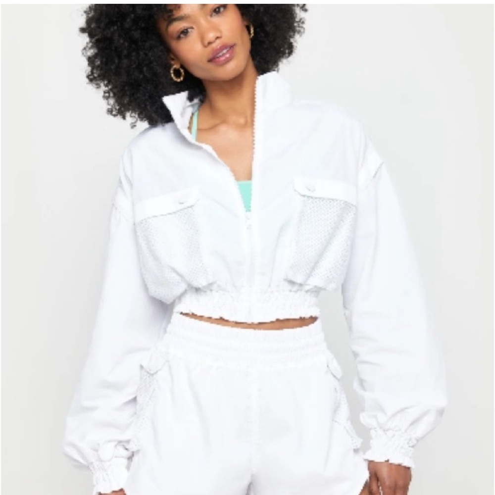 Spiritual Gangster Bridget Crop 2-Way Jacket Vest, Medium